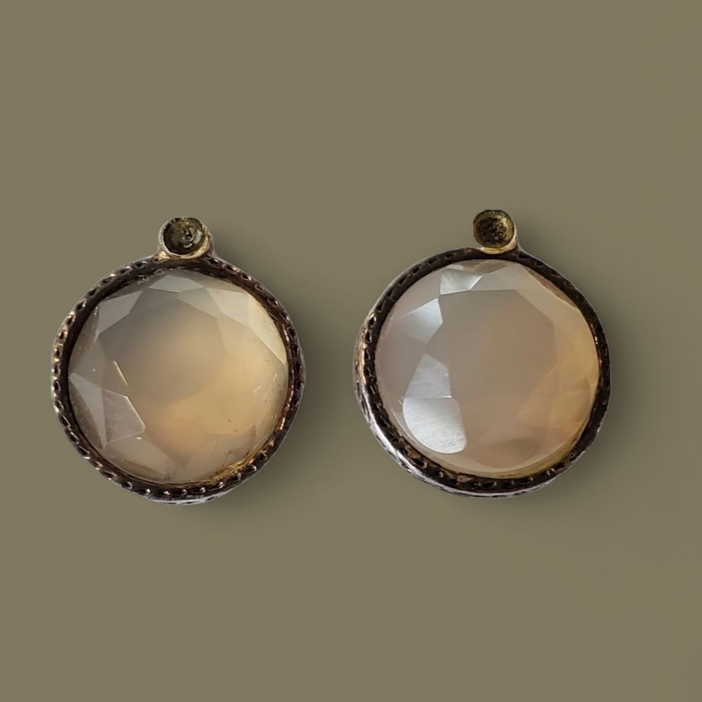 Satellite Paris‎ Faceted Quartz Earrings Studs
